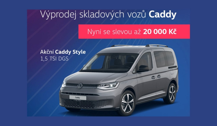 Výprodej skladových vozů Volkswagen Caddy